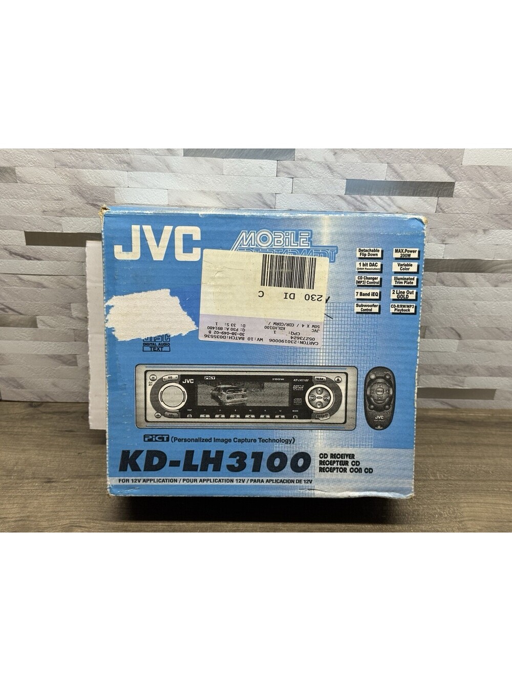 *RARE* NEW -JVC KD-LH3100 CD Receiver CD-R/RW/MP3 Playback Open Box *NO REMOTE*